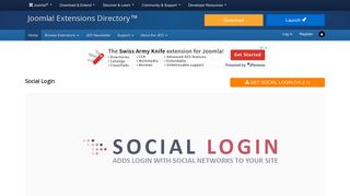 Social Login, by The Krotek - Joomla Extension Directory