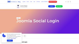 Joomla Social Login For login through Social networking accounts.