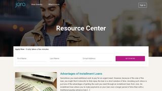 Jora Credit | Resource Center