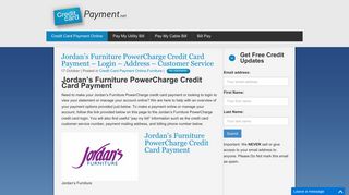 Jordan's Furniture PowerCharge Credit Card Payment - Login ...