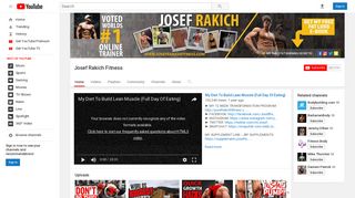 Josef Rakich Fitness - YouTube