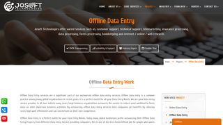 Offline Data Entry - Josoft Technologies