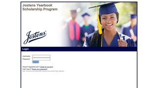Jostens Yearbook Scholarship Program - Login