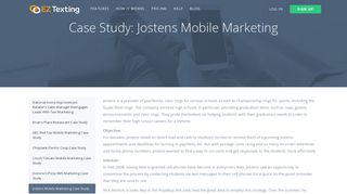 Case Studies | Jostens - EZ Texting