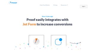 Easily integrate Proof With Jot Form