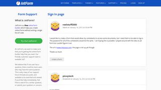 Sign In page | JotForm