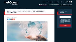 'MetOcean' & 'JouBeh' connect as 'MetOcean Telematics ...
