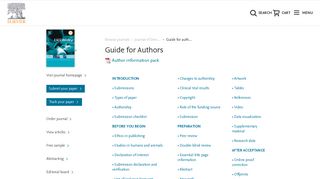 Guide for authors - Journal of Dentistry - ISSN 0300-5712 - Elsevier