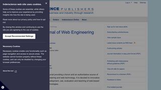 International Journal of Web Engineering and Technology (IJWET ...