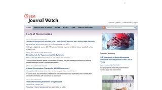 NEJM Journal Watch: Summaries of and commentary on original ...