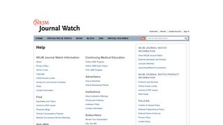Help - NEJM Journal Watch