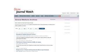 General Medicine Archives - NEJM Journal Watch