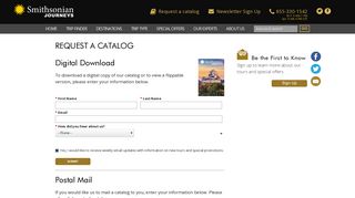 Request a Catalog - Smithsonian Journeys