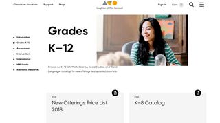 Grades K–12 | Virtual Catalog - Houghton Mifflin Harcourt