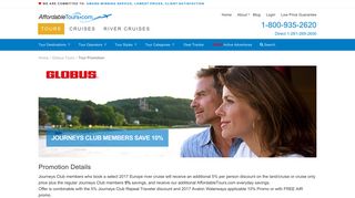 Journeys Club members save 10% - Globus Tours Promotion