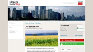 Joy State Bank in Joy, IL | NearSay