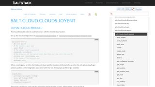 salt.cloud.clouds.joyent - SaltStack Documentation