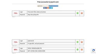 joymii.com - free accounts, logins and passwords