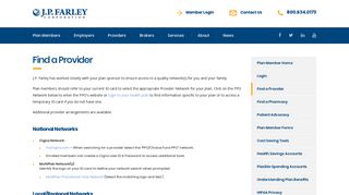 Find a Healthcare Provider | J.P. Farley Corporation