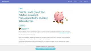 Protect Your Kids from Finance Pros Raiding 529 Plans