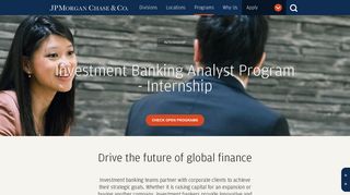 Investment Banking Analyst Program - Internship - J.P. Morgan Careers