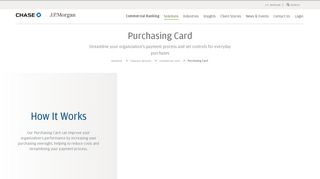 Purchasing Card - Chase Commercial Banking - JPMorgan Chase