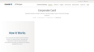 Corporate Card - JP Morgan