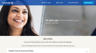 Chase Careers | Chase Employee Benefits | Employee Benefit Plans ...