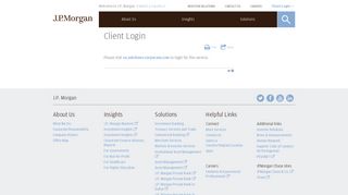 Client Login | J.P. Morgan