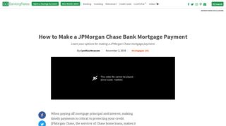 How to Make a JPMorgan Chase Bank Mortgage Payment ...