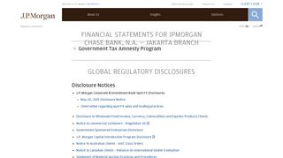 Regulatory Disclosures | J.P. Morgan Securities