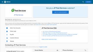 JP Pest Services: Login, Bill Pay, Customer Service and Care Sign-In