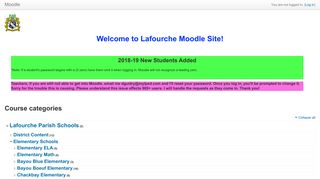 Lafourche Public Schools Moodle