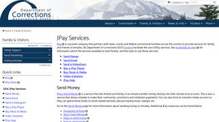 JPay Services | Washington State Department of Corrections
