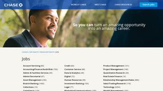 Jobs Advanced Search | JP Morgan Chase - Jobs and Careers at Chase
