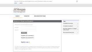 Sign-in - J.P. Morgan Asset Management