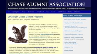 Emp. Benefits - Chase Alumni Association