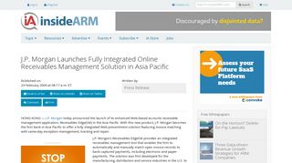 J.P. Morgan Launches Fully Integrated Online Receivables ...