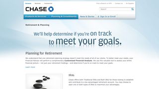 Retirement Planning Information and Tools | Chase - Chase.com