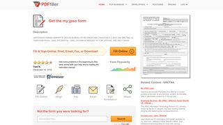 My Jpso - Fill Online, Printable, Fillable, Blank | PDFfiller