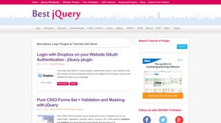 25+ jQuery Login Form Plugin with Example & Demo - Best jQuery
