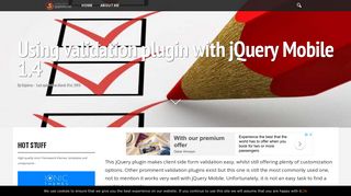 Using validation plugin with jQuery Mobile - Gajotres.net