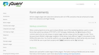 Form elements - jQuery Mobile Demos