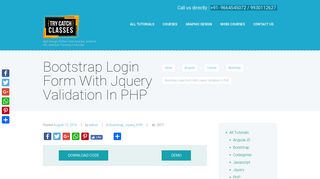 Bootstrap Login Form With Jquery Validation In PHP | PHP MySQL Login