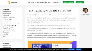 4 Best Login jQuery Plugins 2019 (Free and Paid) | FormGet