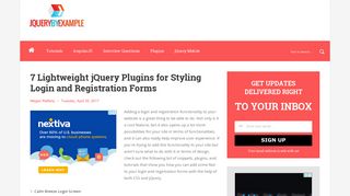 7 Lightweight jQuery Plugins for Styling Login and Registration Forms ...