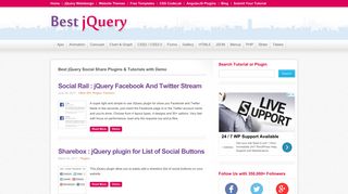 60+ jQuery Social Share Plugin with Example - Best jQuery