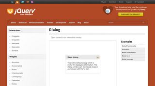 Dialog | jQuery UI