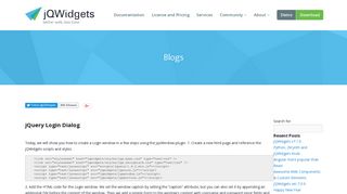 jQuery Login Dialog - Javascript, HTML5, jQuery Widgets