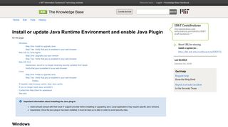 Install or update Java Runtime Environment and enable Java Plugin ...